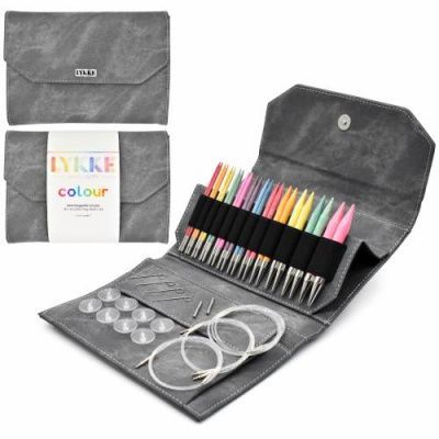 Набор разъемных спиц LYKKE, дерево, длина 11.5 см, цвет Colour Grey