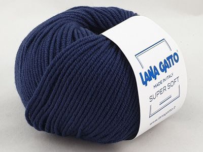 Lana Gatto Super Soft (13607 морской синий) 100% меринос экстрафайн 50 г/125 м